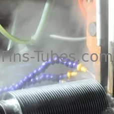 Πιό δροσερός 3.3mm κομμένος οδοντωτά στερεός 32mm ελικοειδής σωλήνας πτερυγίων λεβήτων DELLOK